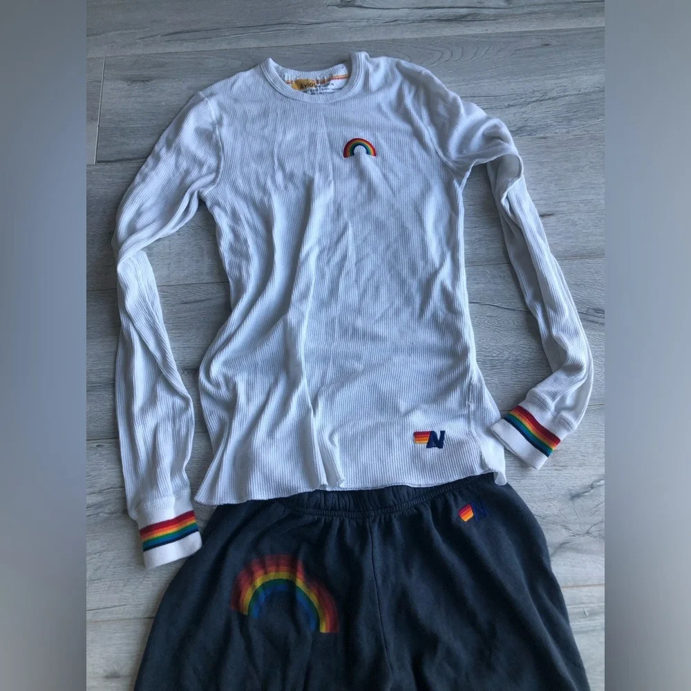 Aviation Nation Rainbow Embroidered Set - Picture 2 of 4